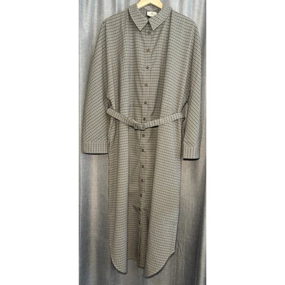 TUCKERNUCK Brown Plaid Sycamore Check Belted Vera Dress NWT Size XXXL - Picture 7 of 15